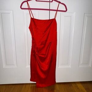 Zara Asymmetrical Red Dress
